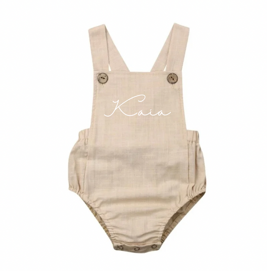 Personalised Dungaree Romper