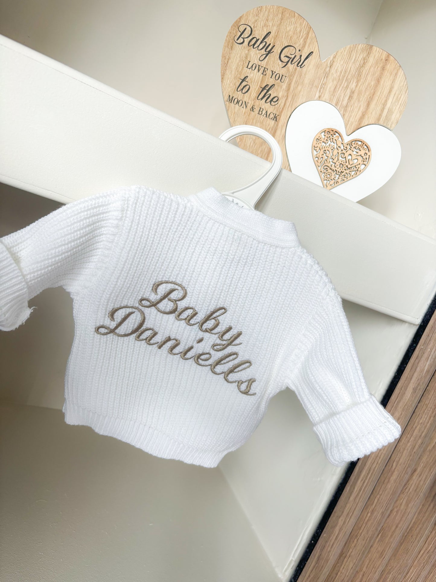 Personalised Newborn Cardigan