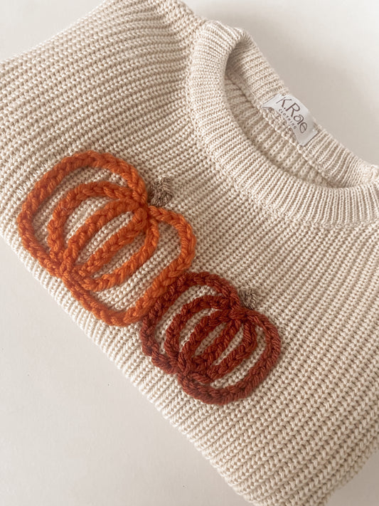 Pumpkin Knitted Jumper