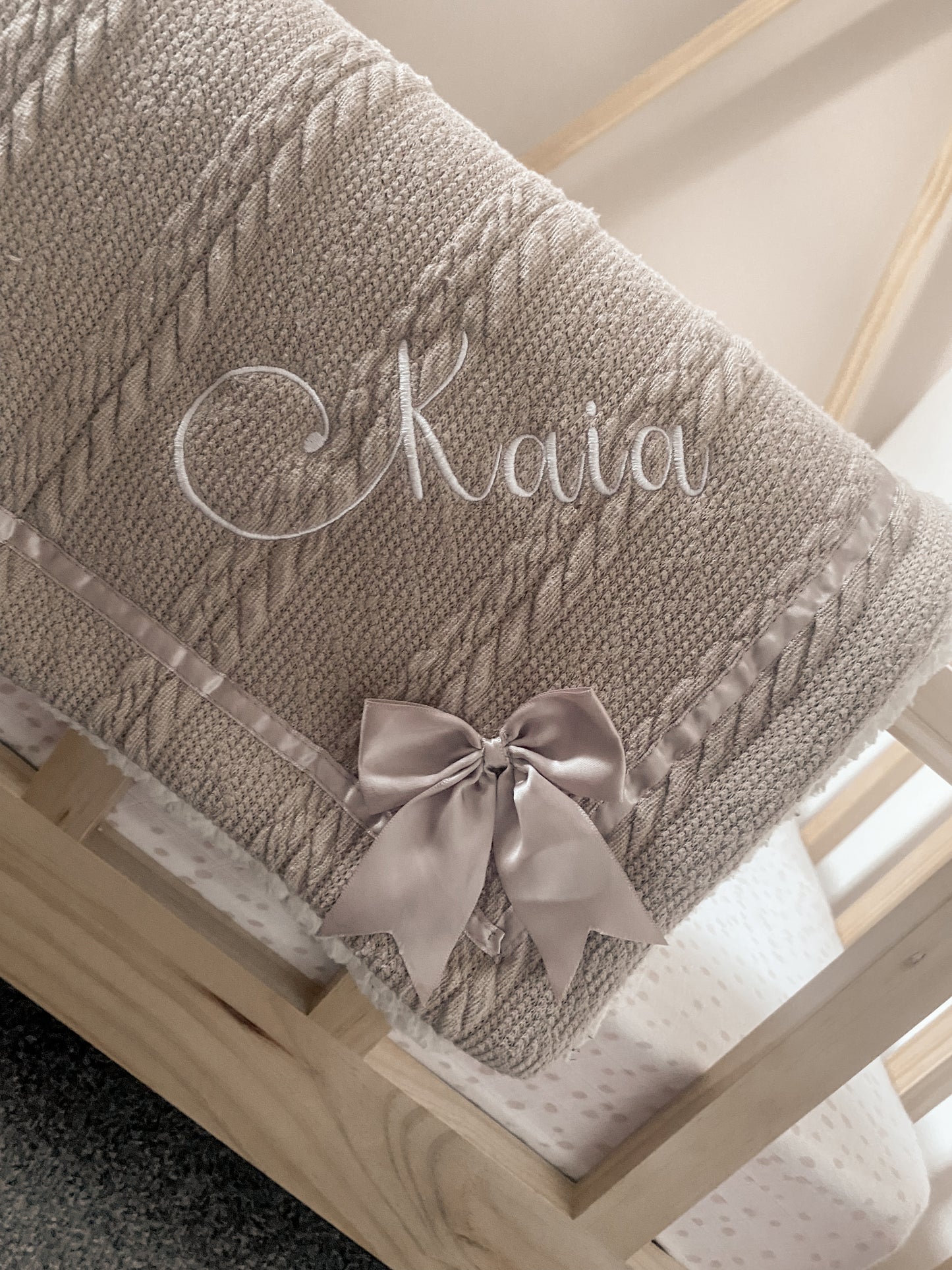 Personalised Embroidered Blanket