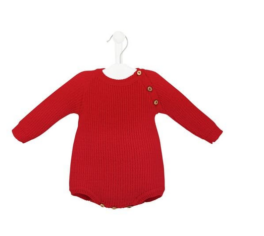 Red Personalised Romper